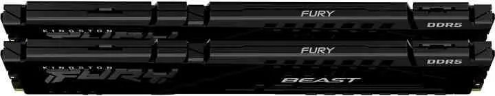 Memorie Kingston FURY Beast 64GB (2x32GB) DDR5-6000MHz, CL30-36-36, 1.4V pe tehnoparc.md Memorie Kingston FURY Beast 64GB (2x32GB) DDR5-6000MHz, CL30-36-36, 1.4V