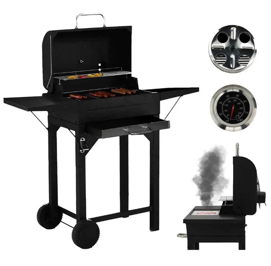 Grătar GardenLine BBQ6049, negru