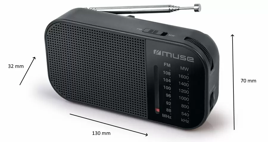 Радиоприемник Muse M-025 R, черный