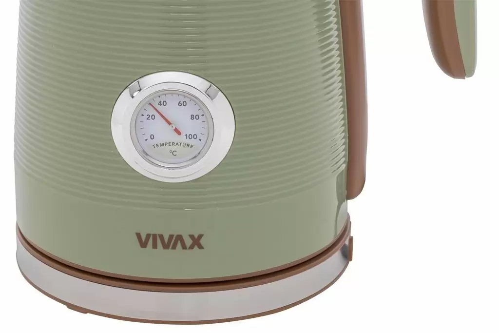 Fierbător de apă Vivax WH-170RS, inox/verde de măsline