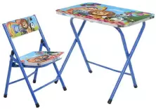 Set măsuță + scaun Xenos Zoo, albastru