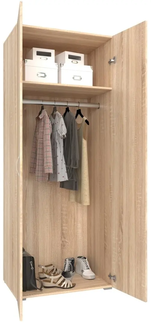 Dulap Haaus 2U 80x52x200cm, stejar sonoma