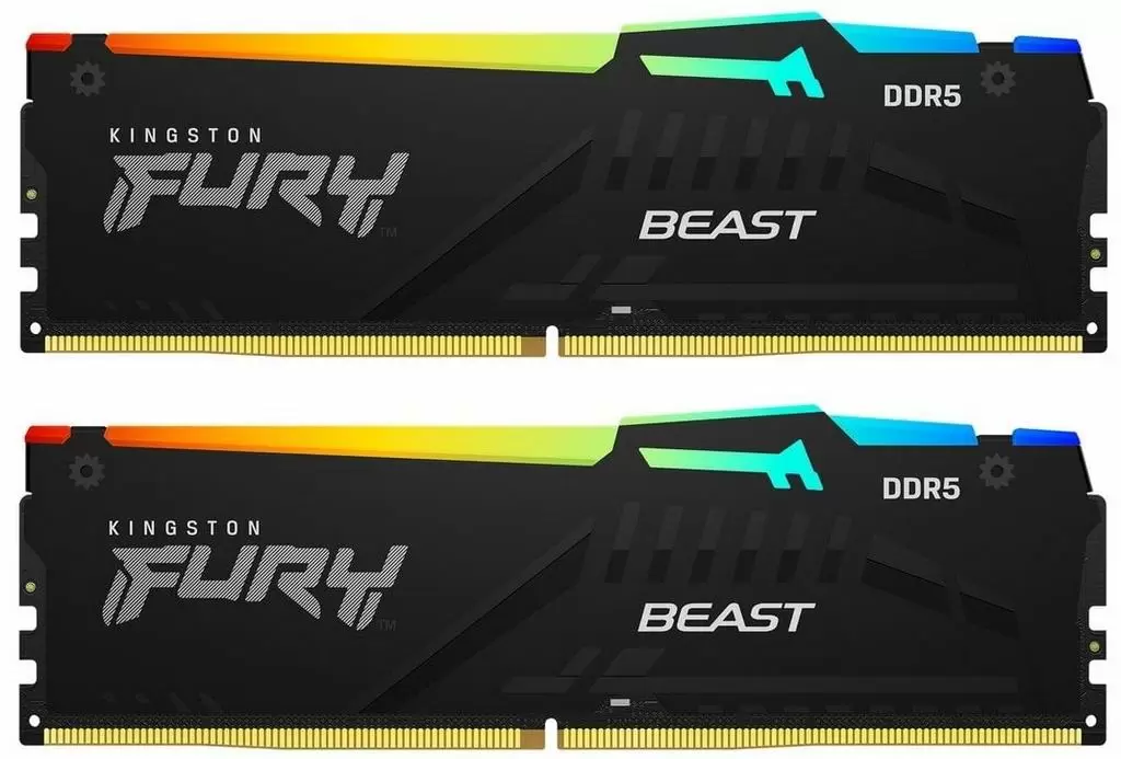 Memorie Kingston Fury Beast RGB Expo 64GB (2x32GB) DDR5-6000MHz, CL30, 1.4V