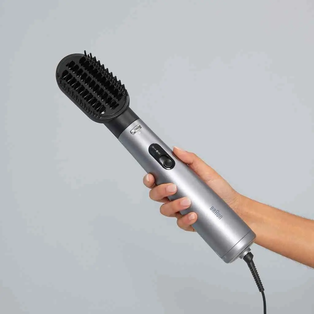 Фен-щетка Braun AS4.3, серебристый