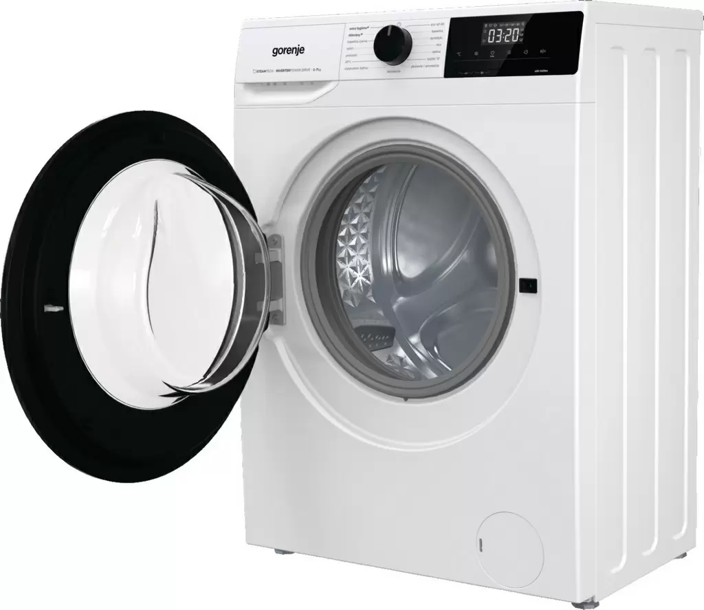 Maşină de spălat rufe Gorenje WNHEI 74 SAS/PL, alb