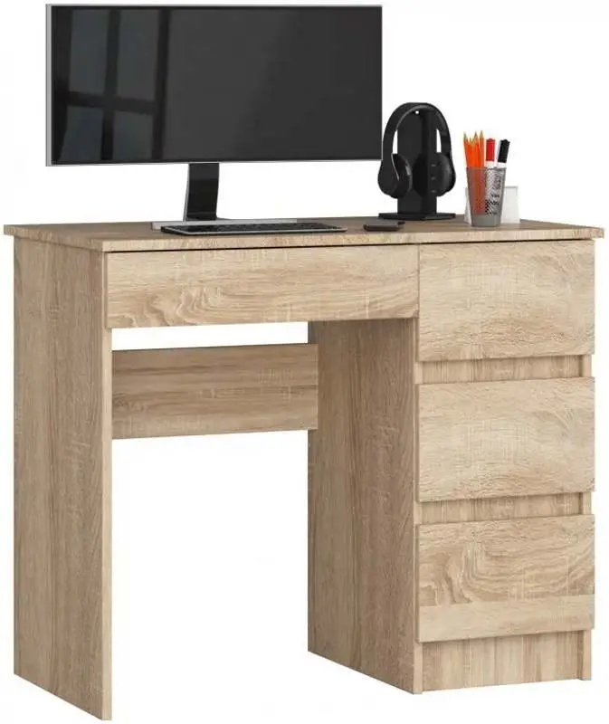 Masă de birou Akord A-7 90 Right, stejar sonoma