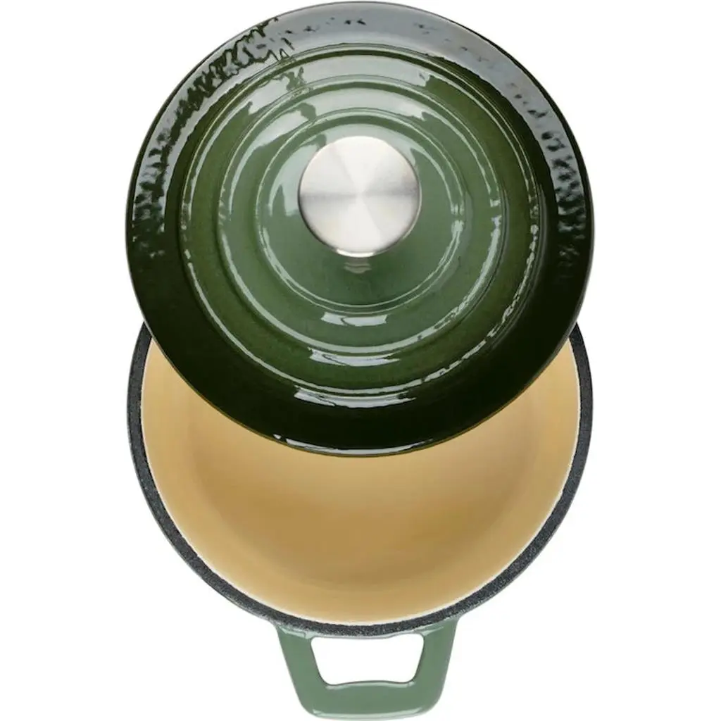 Кастрюля Alpina Cast Iron Green, зеленый