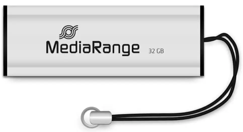 USB-флешка MediaRange MR916 32GB, серебристый