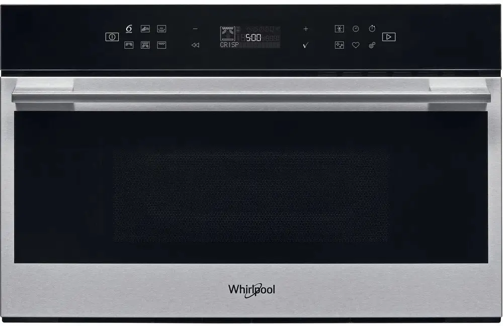 Cuptor cu microunde incorporabil Whirlpool W7 MD440 NB, negru/inox pe tehnoparc.md Cuptor cu microunde incorporabil Whirlpool W7 MD440 NB, negru/inox