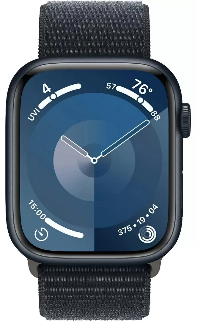 Smartwatch Apple Watch Series 9 GPS 45mm Midnight Aluminium Case with Midnight Sport Loop
