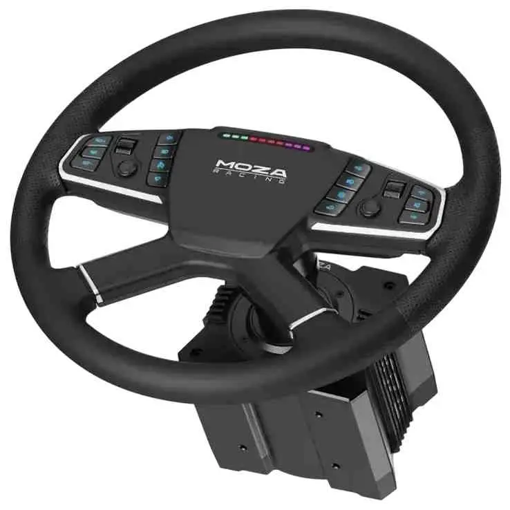 Volan pentru jocuri Moza Trucking Bundle, negru