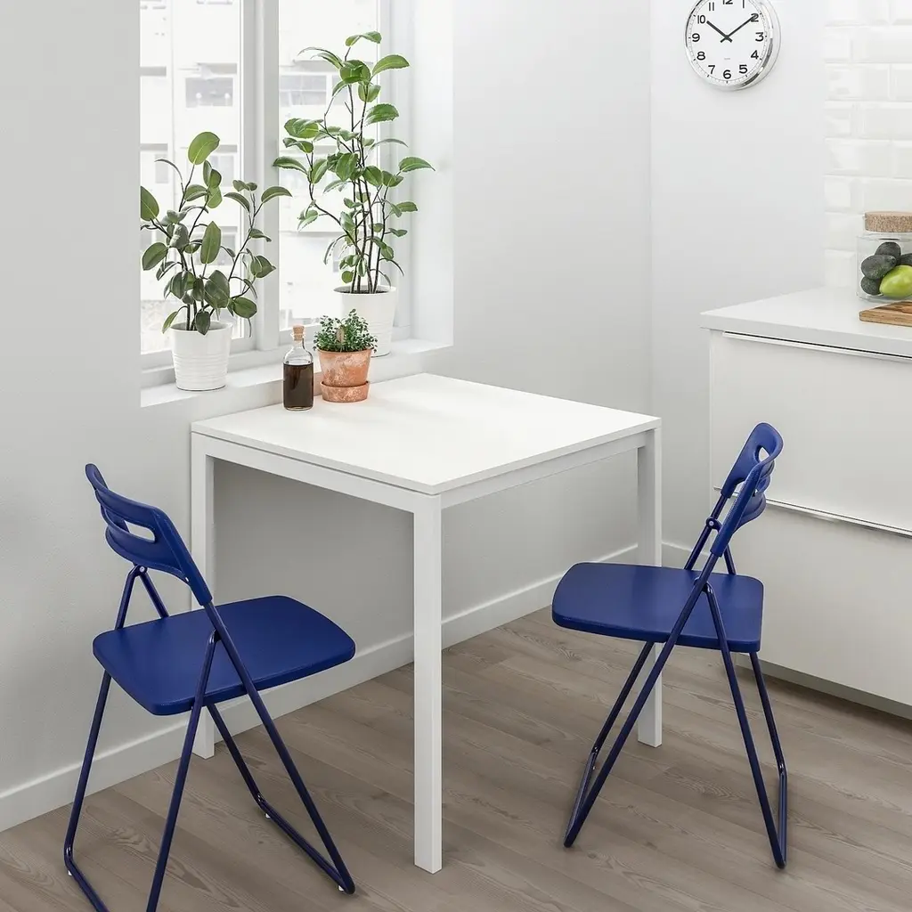 Masă IKEA Melltorp 75x75cm, alb