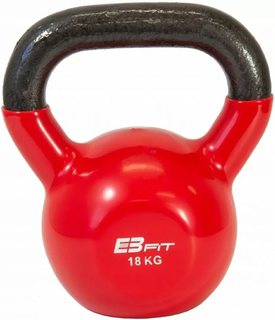 Greutate EB Fit Kettlebell Iron 18kg, roșu
