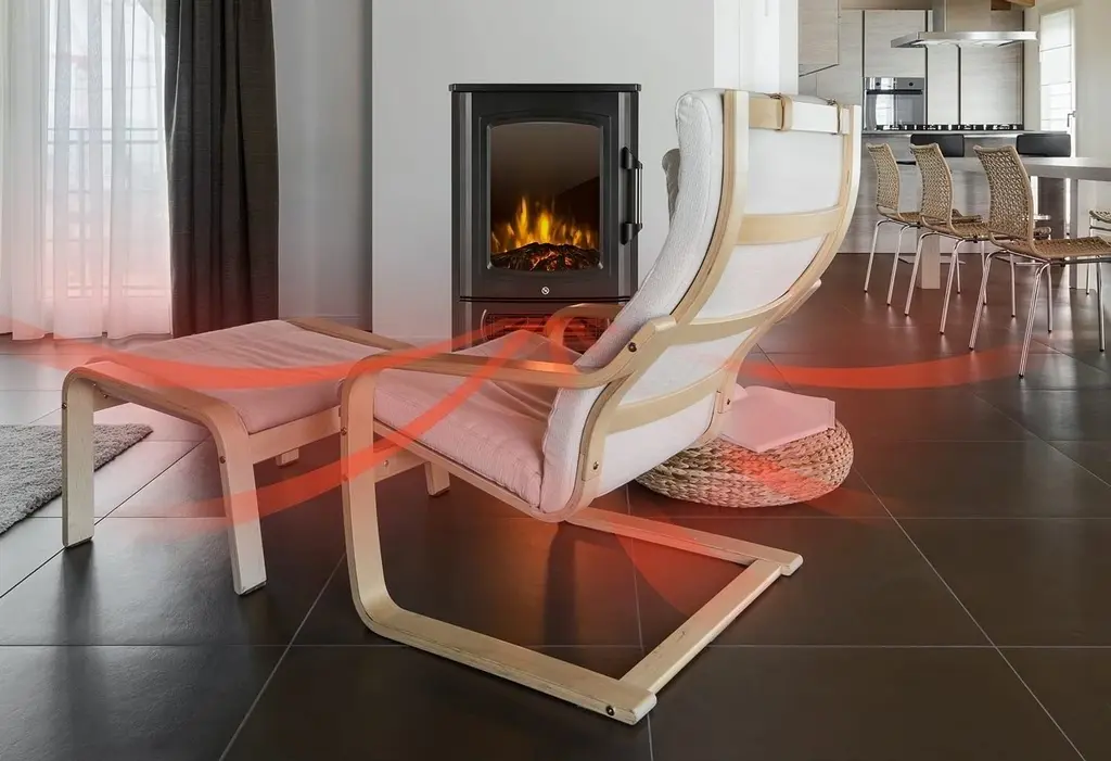 Șemineu electric Klarstein Bormio Panorama, negru
