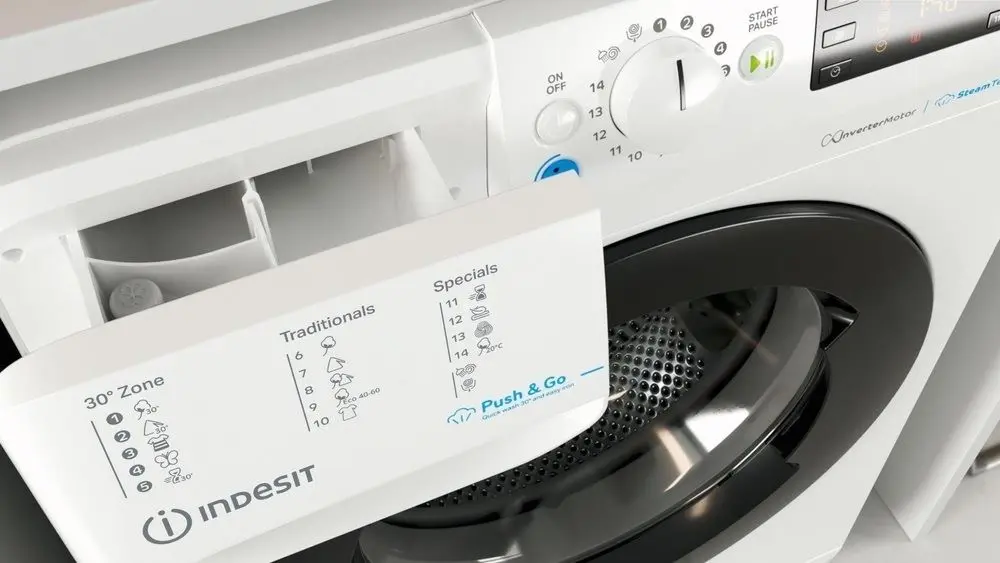 Maşină de spălat rufe Indesit BWSE 71295 X WBV EU, alb