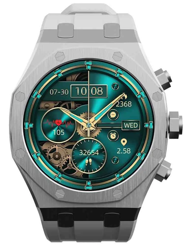 Smartwatch Charome T12 Amoled, argintiu
