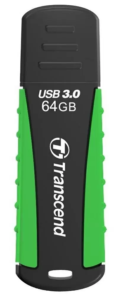 USB-флешка Transcend JetFlash 810 64GB, черный/зеленый