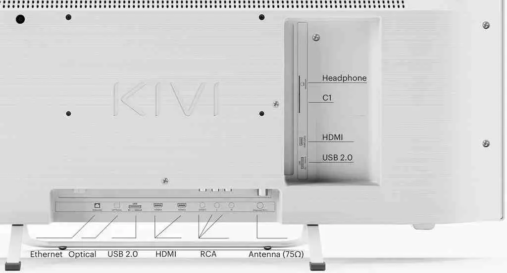 Телевизор Kivi 32F760QW, белый