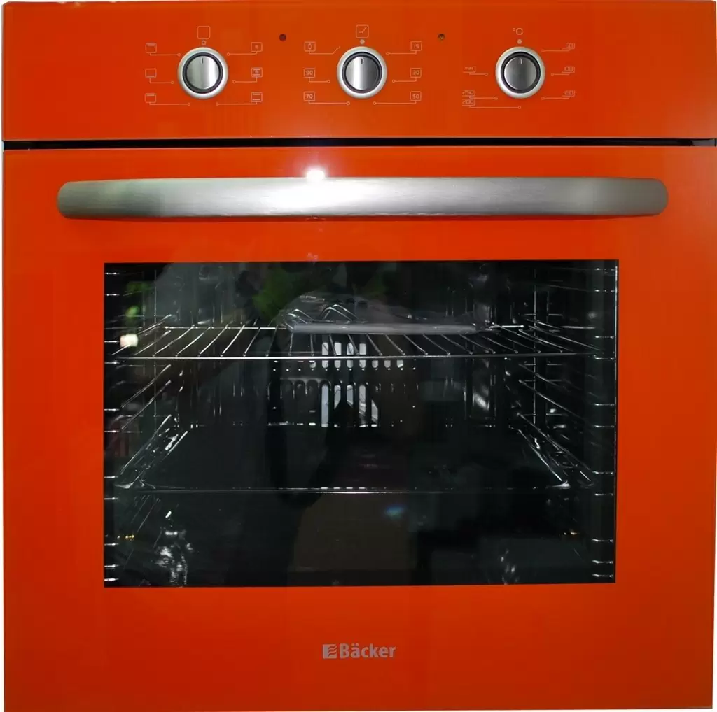 Электрический духовой шкаф Backer HCO-66M6F, оранжевый