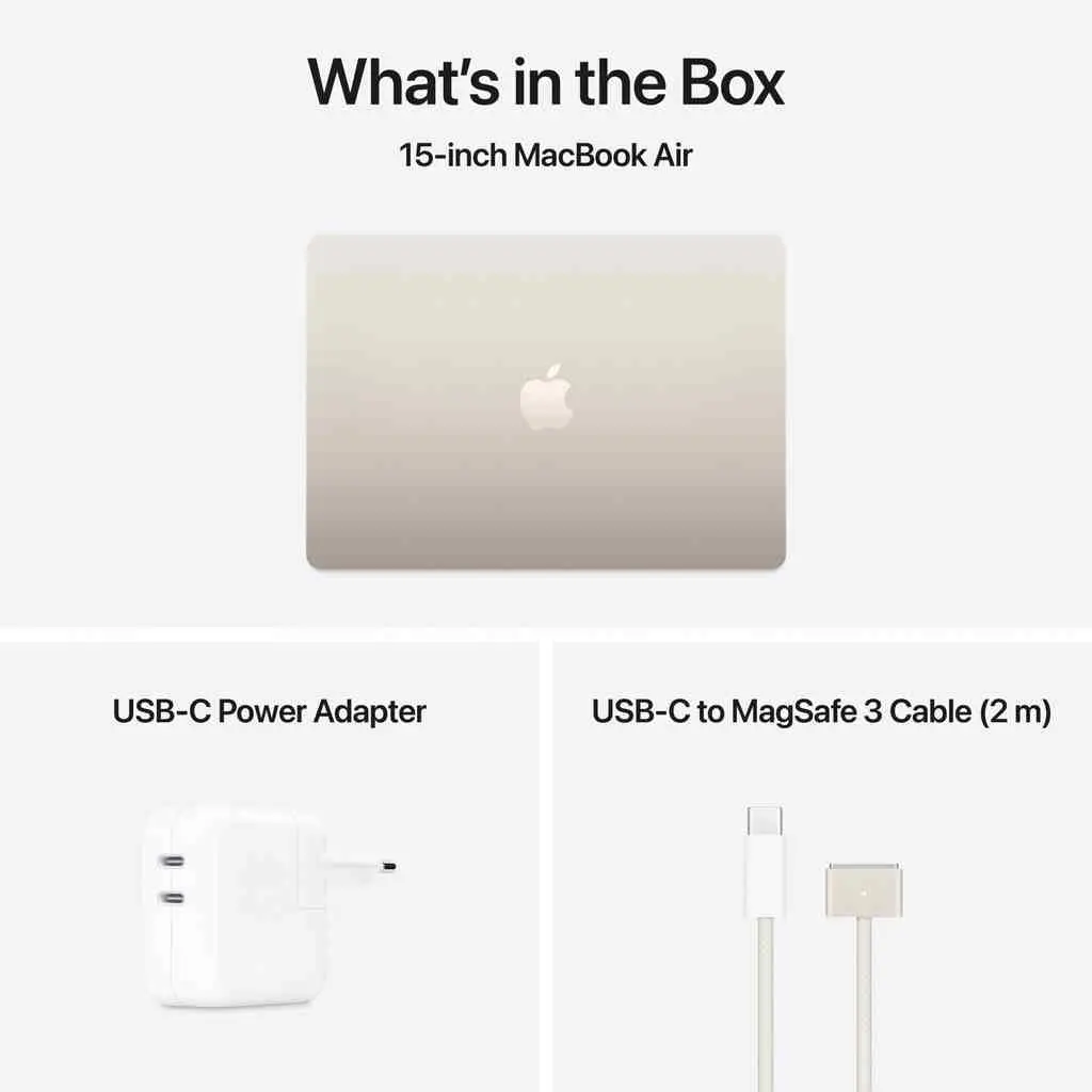 Ноутбук Apple MacBook Air MW1J3RU/A (15.3"/M4/16GB/256GB), золотой