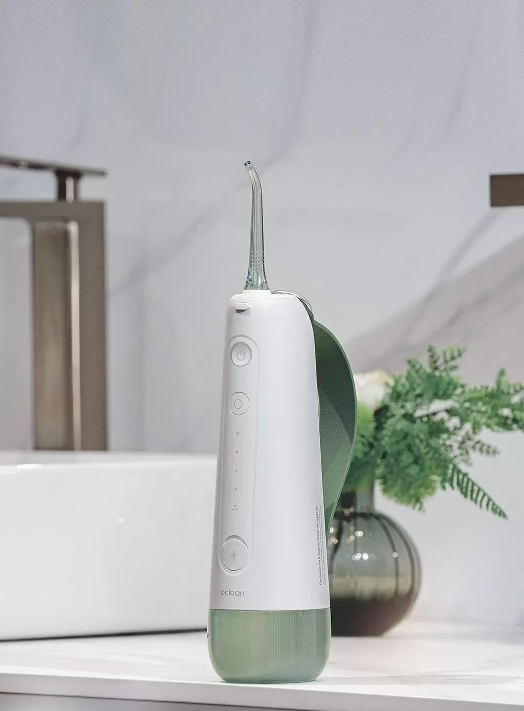 Ирригатор Xiaomi Oclean Dental Flusher W10, белый/зеленый