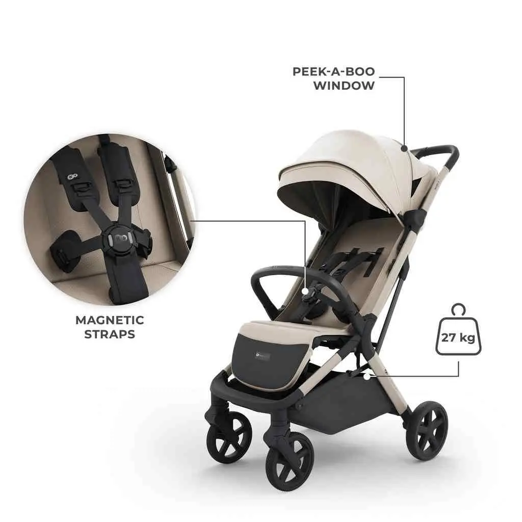 Коляска KinderKraft Nubi 3, бежевый