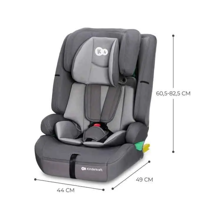 Детское автокресло KinderKraft Safety Fix 2 I-Size, серый на tehnoparc.md Детское автокресло KinderKraft Safety Fix 2 I-Size, серый