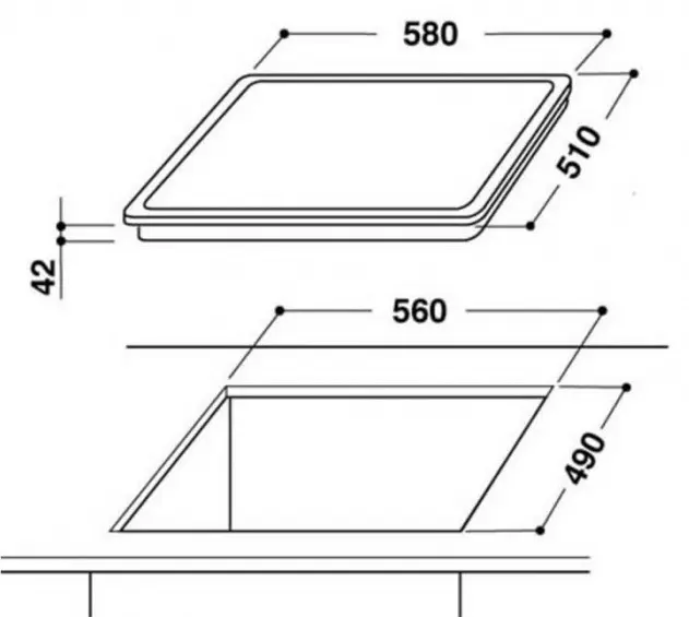 Газовая панель Whirlpool AKM 268 IX, нержавеющая сталь