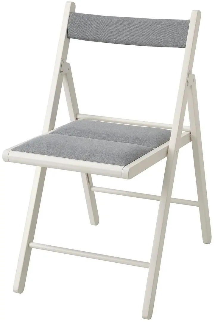 Стул IKEA Terje складной, белый/книса серый