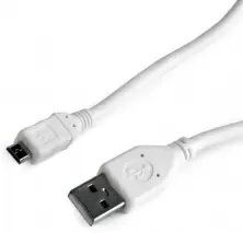 Cablu USB Cablexpert CCP-mUSB2-AMBM-W-1M, alb