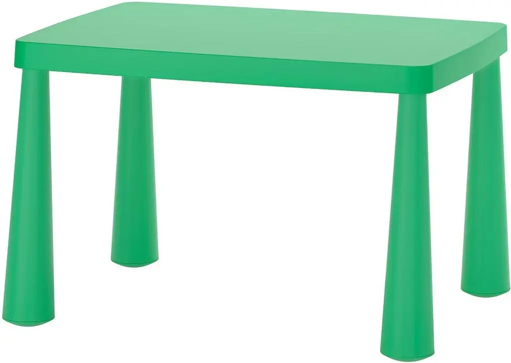 Măsuță pentru copii IKEA Mammut 77x55cm, verde deschis