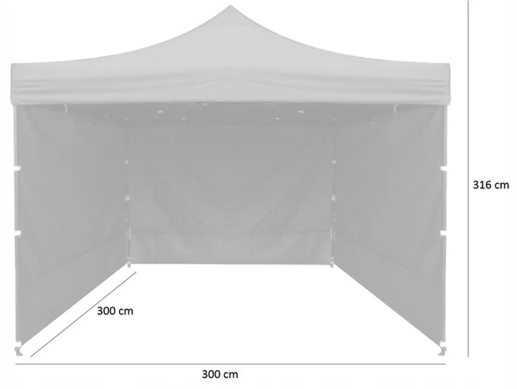 Шатёр GardenLine NAM7458 3x3x3.16m, синий