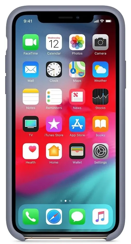 Husă de protecție Apple iPhone XS Silicone Case, gri