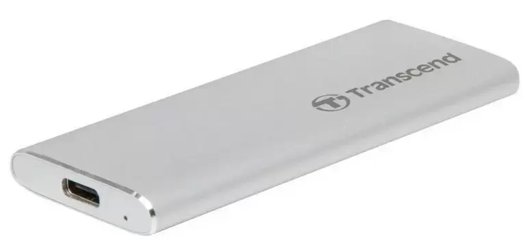 Disc rigid SSD extern Transcend ESD260C 1TB, argintiu