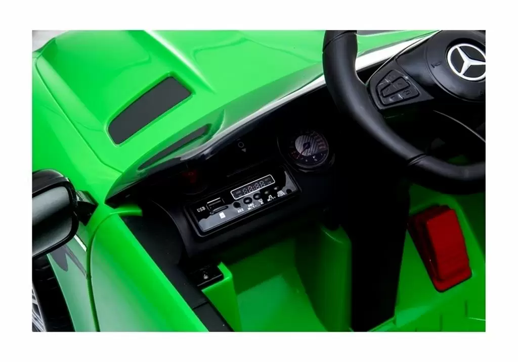 Электромобиль Lean Cars Mercedes GTR 3868, зеленый
