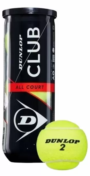 Minge pentru tenis Dunlop Tennis Balls 3buc., galben