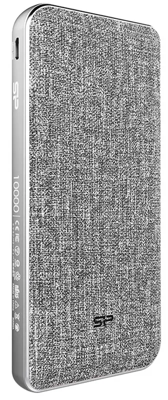Внешний аккумулятор Silicon Power QP77 10000mAh, серый на tehnoparc.md Внешний аккумулятор Silicon Power QP77 10000mAh, серый