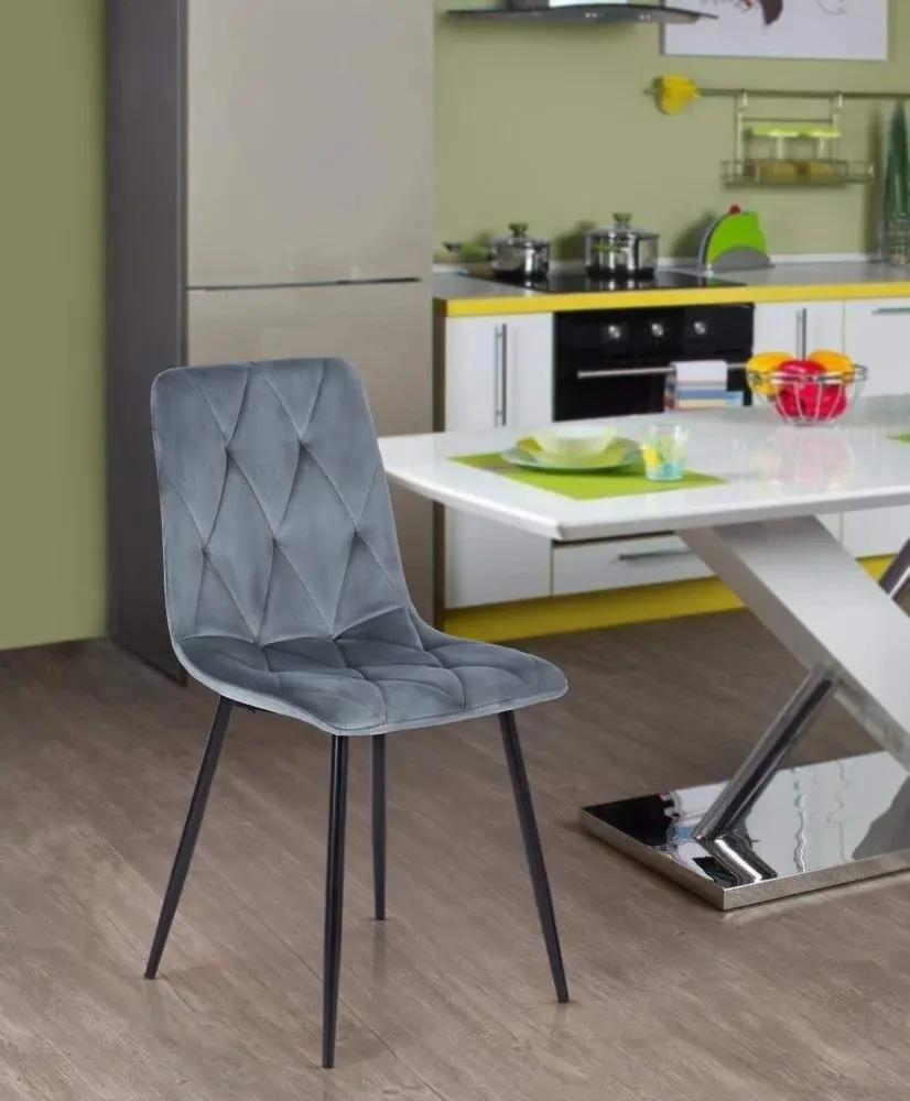 Стул Mebel Elite Robin, серый/черный