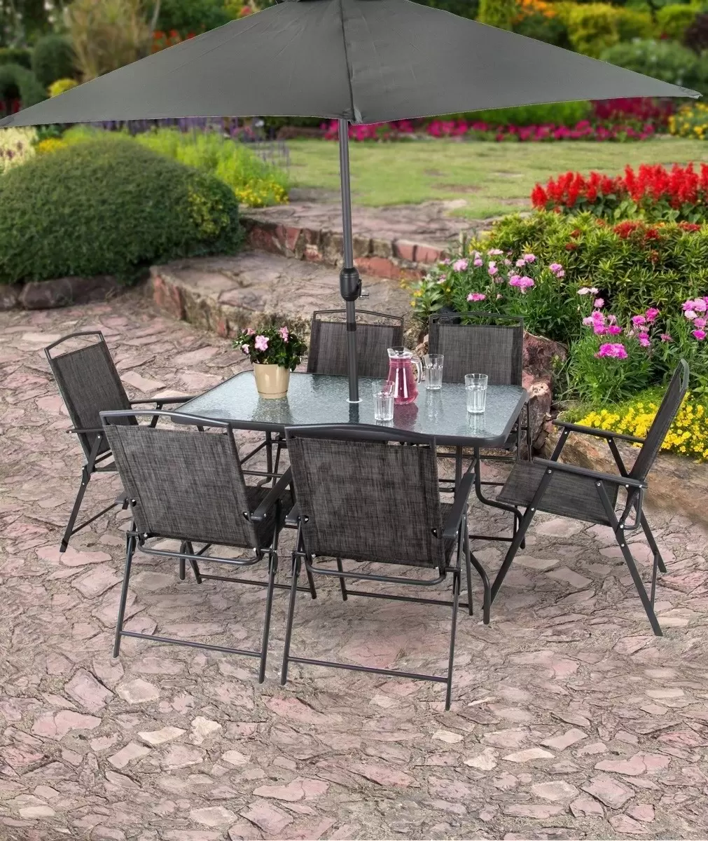 Набор садовой мебели Saska Garden Garden Set, серый