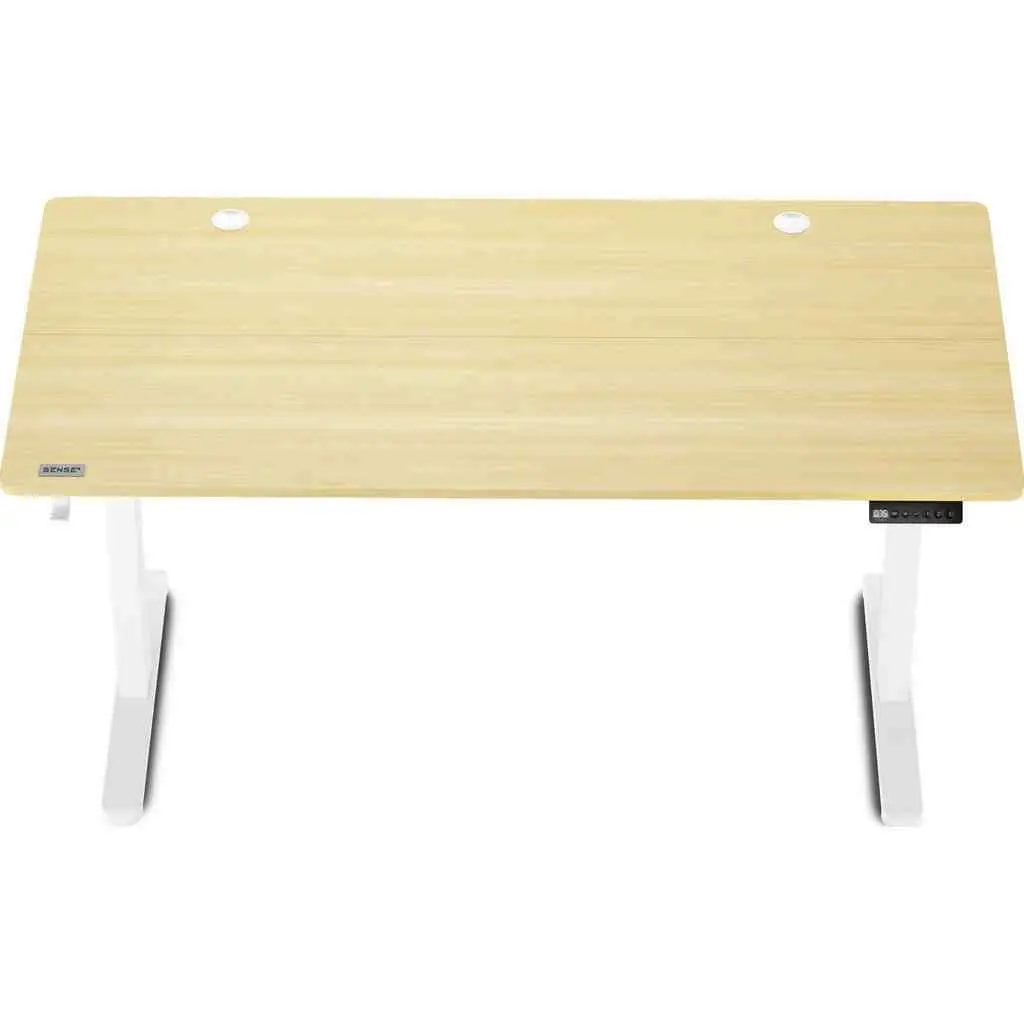 Masă de birou SENSE7 Nojo 140x70, pin alb