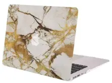 Чехол для ноутбука Helmet Hardshell for Macbook Pro 15 2016/2017 Marble (HMT-HSMBP15-GL), золотой