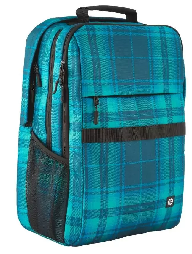 Rucsac HP Campus XL Tartan Plaid Backpack, albastru