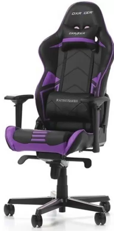 Компьютерное кресло DXRacer Racing PRO GC-R131-NV-V2, черный/фиолетовый