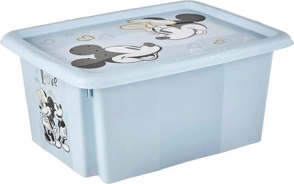 Container pentru jucării Keeeper Mickey Mouse 15L, albastru deschis