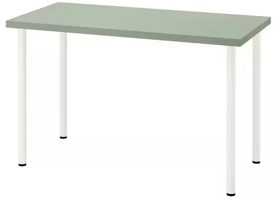 Masă de birou IKEA Lagkapten/Adils 120x60cm, verde deschis/alb pe tehnoparc.md Masă de birou IKEA Lagkapten/Adils 120x60cm, verde deschis/alb