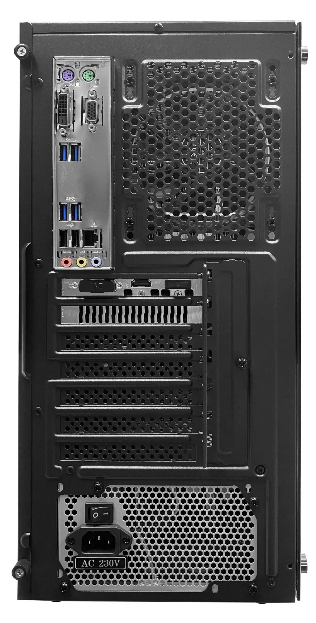 Системный блок Atol PC1059MP (Ryzen5 4500/16ГБ/256ГБ+1ТБ/Radeon RX580 8ГБ GDDR5), черный