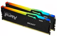 Memorie Kingston Fury Beast RGB 64GB (2x32GB) DDR5-5200MHz, CL40-40-40, 1.25V