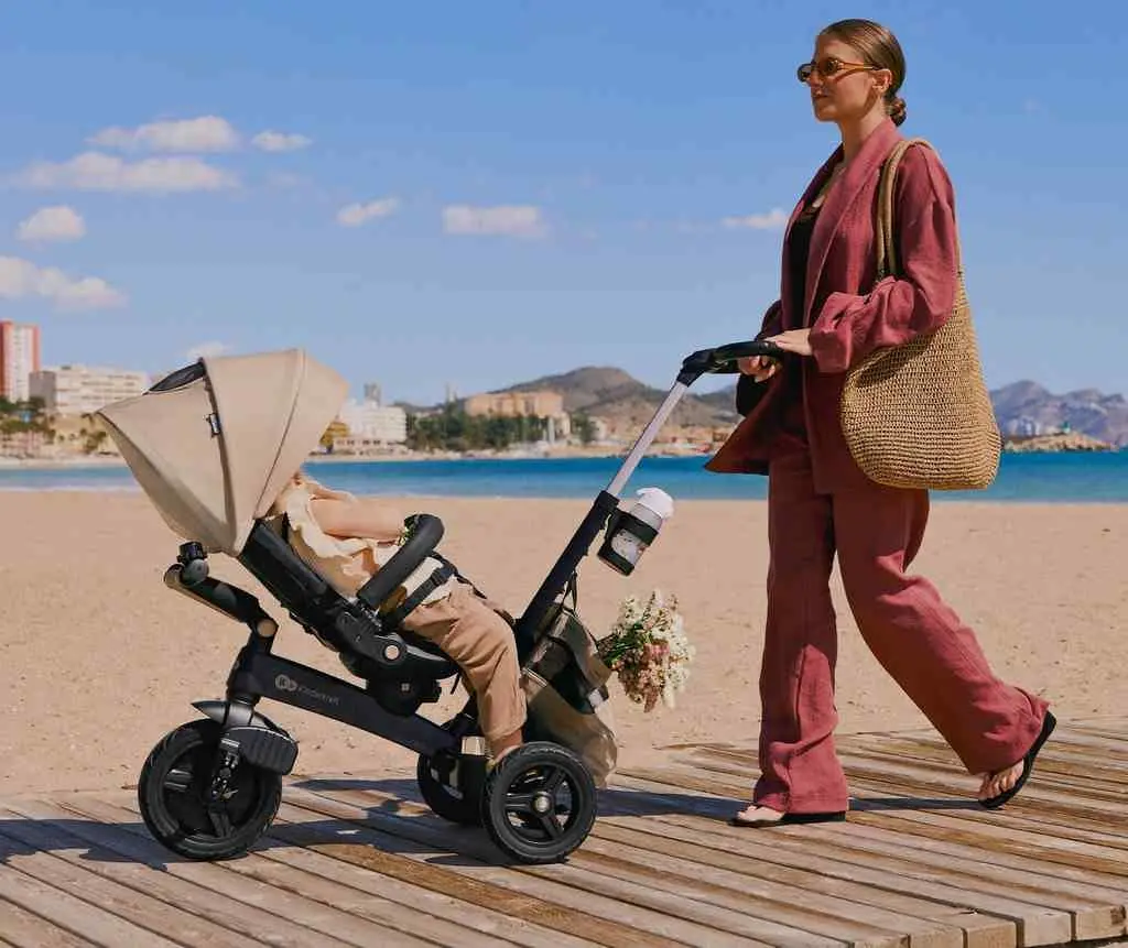 Детский велосипед KinderKraft Easytwist, бежевый
