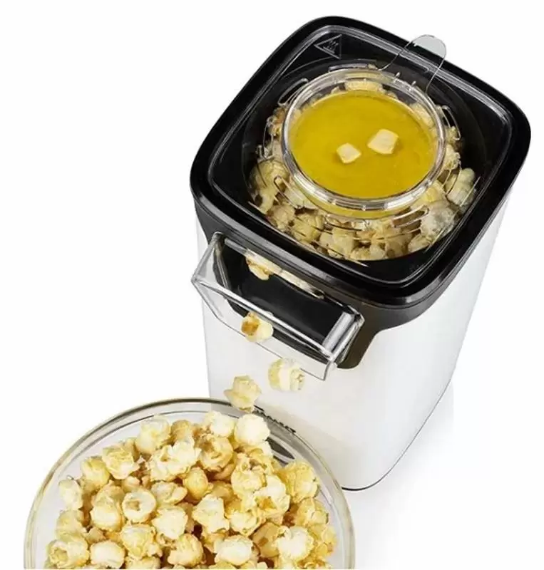 Aparat de popcorn Starcrest SPM-1100WH, alb/negru