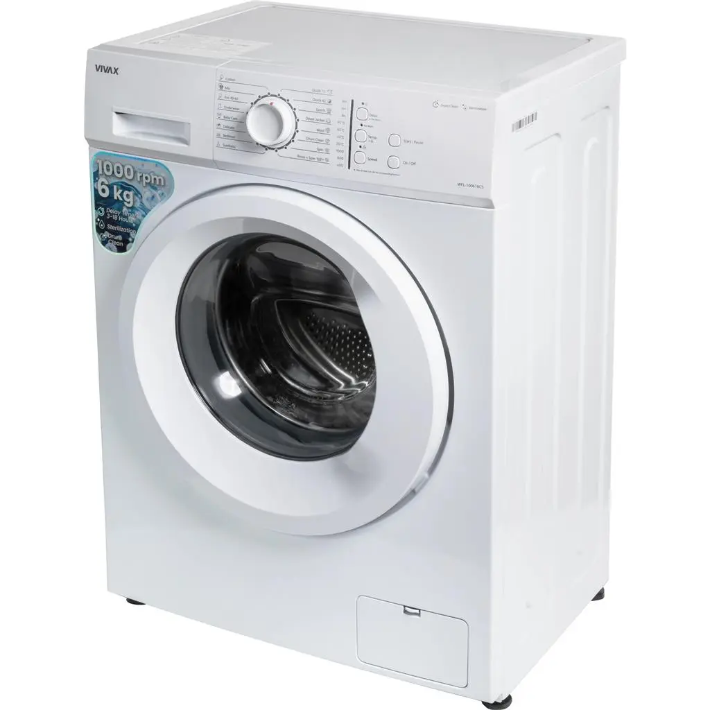 Стиральная машина VIVAX WFL-100616CS, белый на tehnoparc.md Стиральная машина VIVAX WFL-100616CS, белый